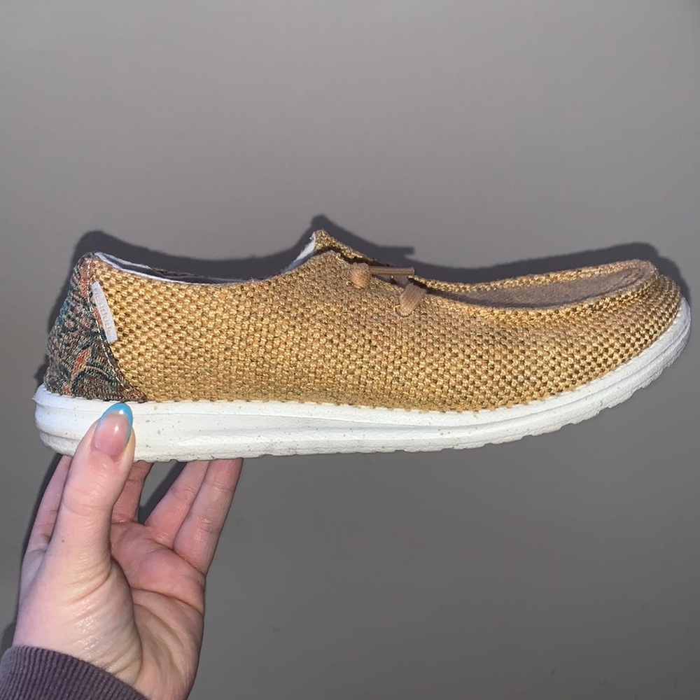Hey Dude Women's Tan Slip-On Shoes